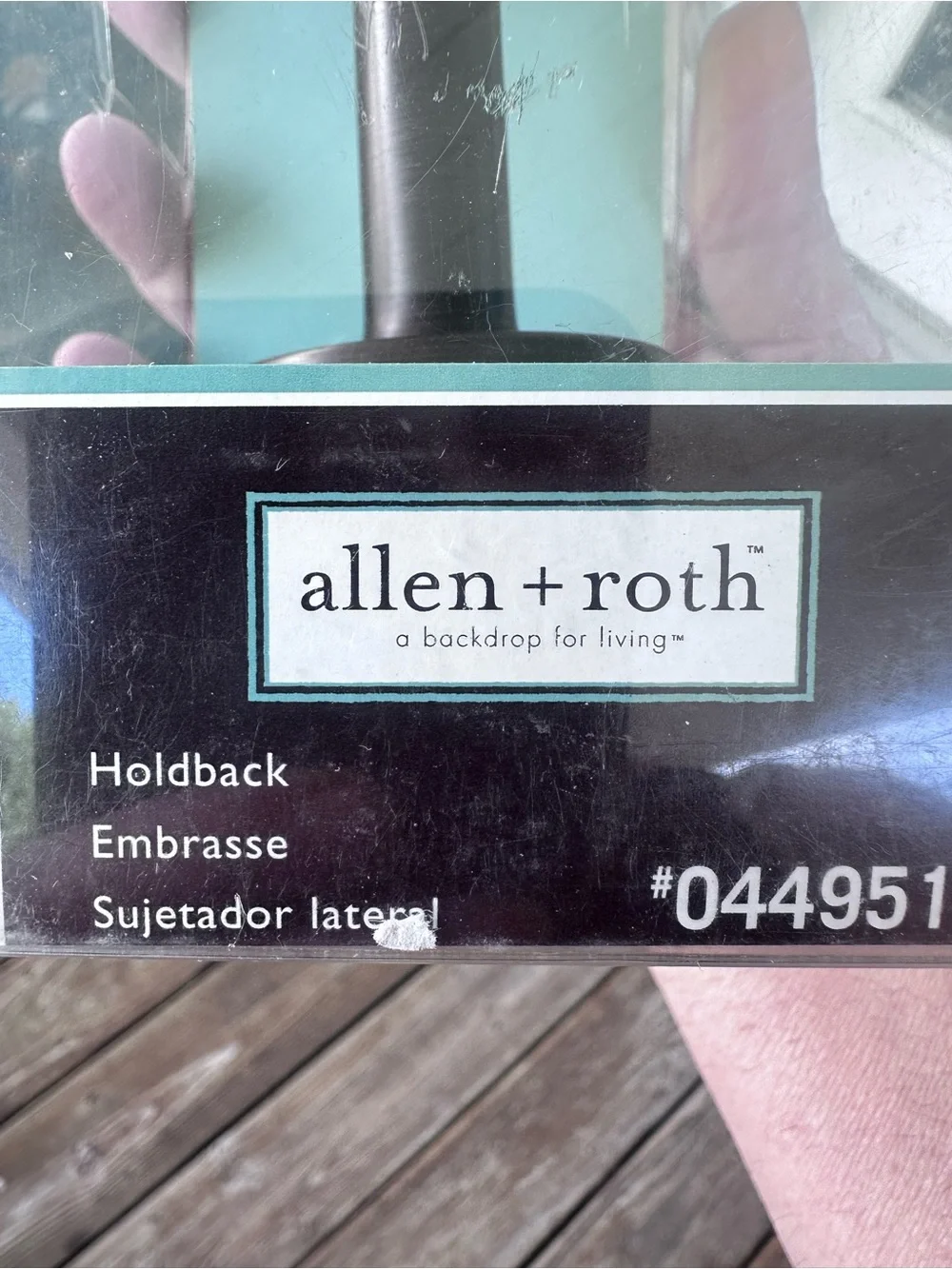 allen + roth Holdback Curtain Hardware in Bronze set of two